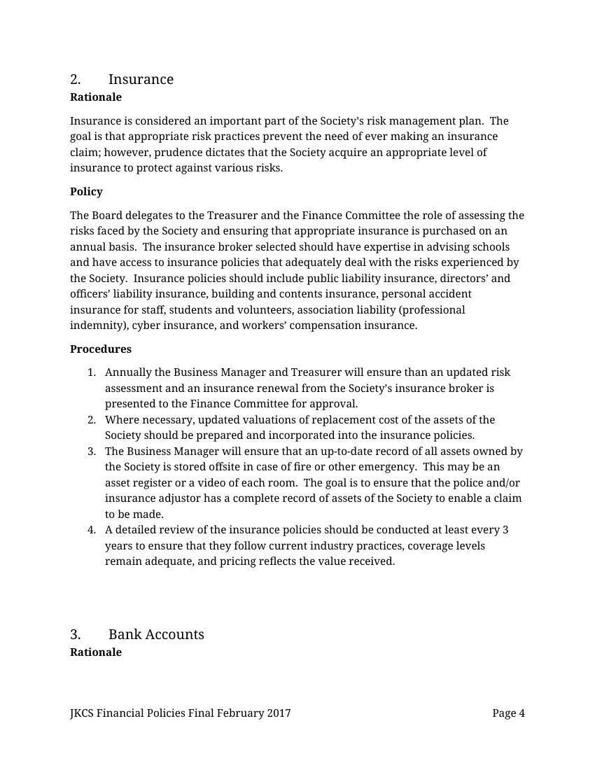 JKCS Finance Policies Final Feb 2017